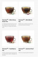 Menu Starbucks Coffee - Les thés chauds pages 2