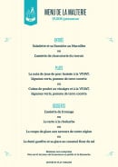 Carte et menu de Brasserie Historique de l'Abbaye du Cateau à Le Cateau Cambresis — Le menu de groupes à 19€ par personne