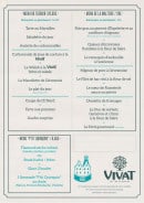 Carte et menu de Brasserie Historique de l'Abbaye du Cateau à Le Cateau Cambresis — Les menus