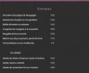 Carte et menu de Aux Vieux Remparts à Bergues — Les Entrees