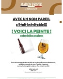 Carte et menu de Maison Peinte Primeur à Bergues — Menu vin