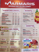 Menu Marmaris - Sandwiches, buckets, assiettes,...