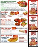 Menu Allo Pizza - Les salades, les pâtes, les tex mex...