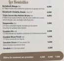 Menu Goudale - Les bouteilles