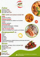 Menu Goût afro - Les entrées, plats et boissons, ...