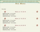 Menu Le Petit Riad - Les menus