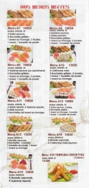 Menu Osaki - Menus mixte