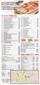 Menu Osaki - A la carte