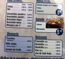 Menu Orient Express - Salades, desserts, boissons,...
