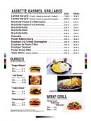 Menu Orient Express - Assiettes et burgers