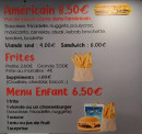 Menu Au p'tit encas - Les américains, frites et menus enfants