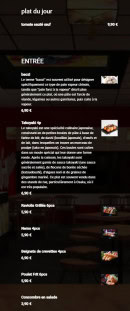Carte et menu de Ami Asie Food à Villeneuve d'Ascq — Plat du jour et entrées