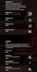 Carte et menu de Ami Asie Food à Villeneuve d'Ascq — Bibimbap et ramen