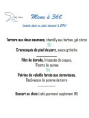 Menu Rest'eau - Menu à 36€