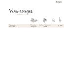 Menu Dionysos - Les vins rouges