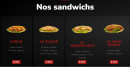 Menu Kassia Food - Les sandwichs