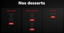 Menu Kassia Food - Les desserts