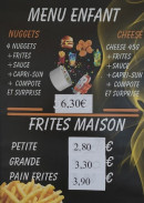 Menu King Food - Menu enfant et frites