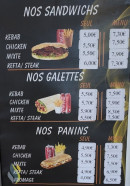 Menu King Food - Les sandwichs, galettes et paninis