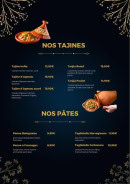 Menu Le braisé - Les tajines et pâtes