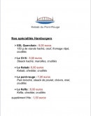 Menu Kebab du Pont Rouge - Les spécialités hamburgers