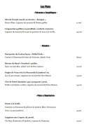 Menu L'incontournable - Les plats, viandes et pates