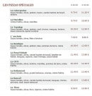 Menu Le Kiosque à Pizzas - Les pizzas spéciales