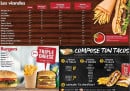 Menu Au p'tit creux - Viandes, burgers et tacos 