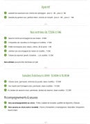 Carte et menu de Restaurant du Domaine du Faux Rieux à Ferriere la Grande — les apéritifs,...