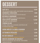 Menu 3 Brasseurs - Les desserts