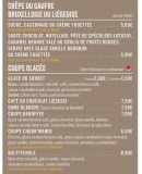 Menu 3 Brasseurs - Les crêpes, gaufres et coupes glacées