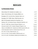 Menu Ripaille - Les vins rouges