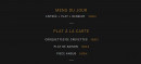 Menu Au coin De La reine - Menus et plats 