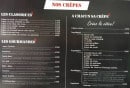 Menu La Chaise au Plafond - Les crêpes 