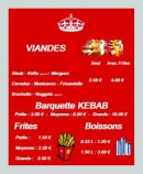 Menu Au Snack Royal - Les viandes et les barquettes kebab