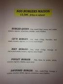 Menu Le queen mary - Les burgers