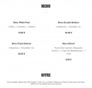 Menu Pizz'eli - Les menus, offre