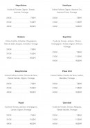 Menu Pizz'eli - Les napolitaine, nordique, ...
