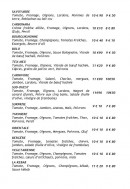 Carte et menu de Le Vieux Fournil à Estaires — Les pizzas (suite)