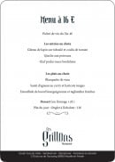 Carte et menu de Les Grillons à Neuville en Ferrain — Menu 16€