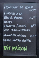 Menu Le bistro du coin - Un exemple de menu