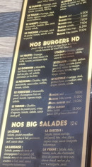 Menu Burger Café - Les burgers et salades