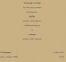 Menu Carthage - La formule, champagne