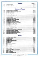 Menu China town - Les omelettes, fruits de mer et volailles 