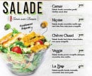 Menu Easy Eat - salades