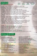 Menu La casa italienne - Les pizzas page 3 et les pâtes fraîches 