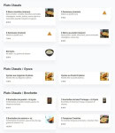Menu Le Kyoto - Les plats chauds