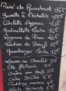 Menu Les Halles - La carte