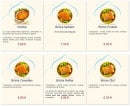 Menu Les Jardins du Sésame - Les entrées