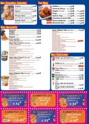 Menu Turtles Pizza - formules, salades, pâtes, tex-mex, boissons, desserts